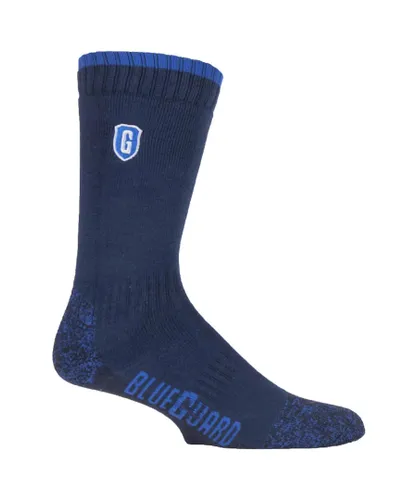 blueguard - Mens Ladies Heavy Duty Work Socks for Steel Toe Boots - Blue Cotton