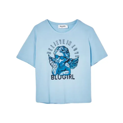 Blugirl , Casual T-Shirt ,Blue female, Sizes: