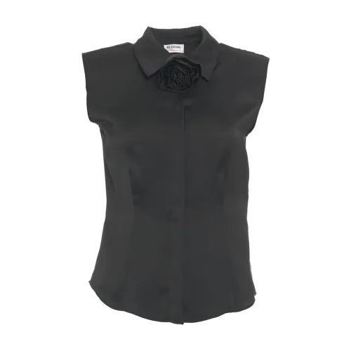 Blugirl , Womens Clothing Shirts Black Ss24 ,Black female, Sizes:
