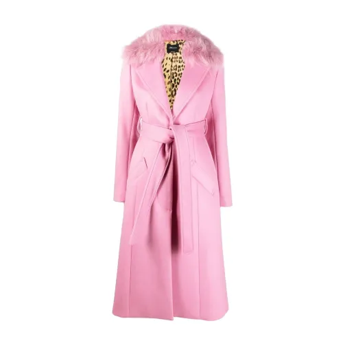 Blumarine , Blumarine Coats Pink ,Pink female, Sizes: