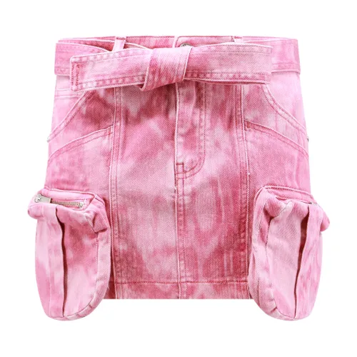 Blumarine , Cargo Mini Cotton Skirt ,Pink female, Sizes: