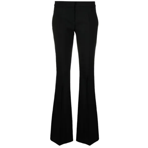 Blumarine , Flared Trousers in Black ,Black female, Sizes:
