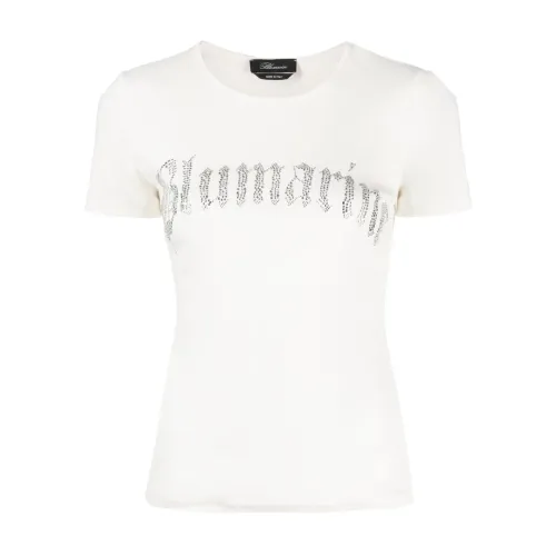 Blumarine , T-Shirts ,White female, Sizes: