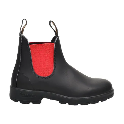 Blundstone , Black Leather Beatles with Red Elastic ,Black female, Sizes: