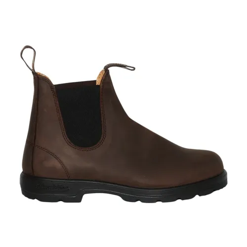 Blundstone , Brown Nubuck Chelsea Boot ,Brown male, Sizes: