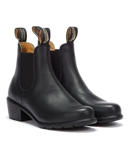 Blundstone Chelsea Heel Womens Black Boots Leather