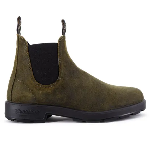 Blundstone , Original Chelsea Boots - Olive Suede ,Green male, Sizes: