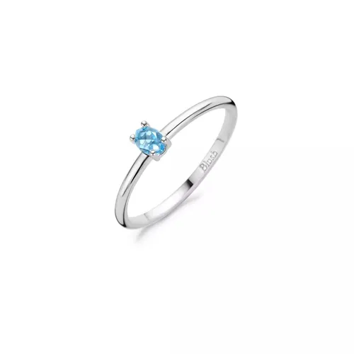 Blush Rings - Blush 585er Weißgold Ring 1204WBT/50 - light blue - Rings for ladies
