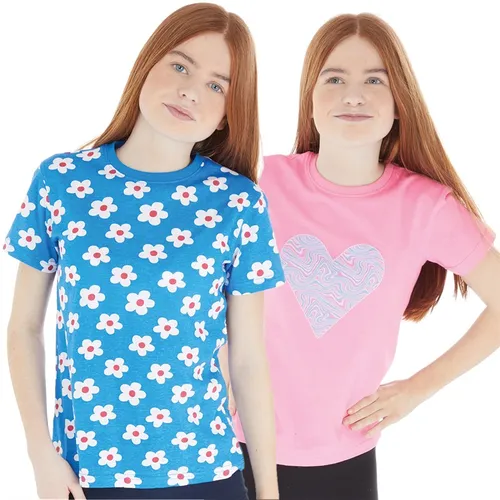 Board Angels Girls Two Pack T-Shirts Multi