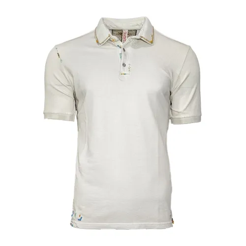 Bob , Grey Piqué Short Sleeve Polo Shirt ,Gray male, Sizes:
