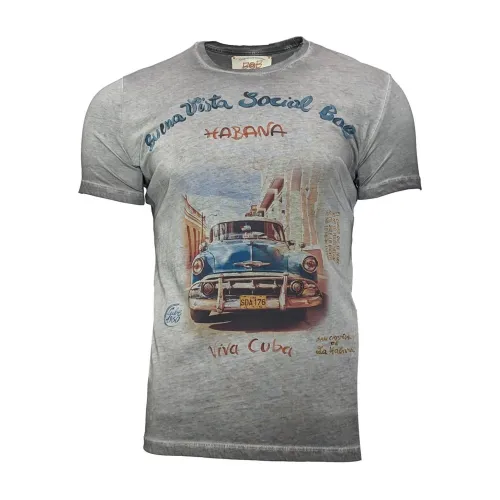 Bob , Vintage Grey Short Sleeve Chevrolet T-Shirt ,Gray male, Sizes: