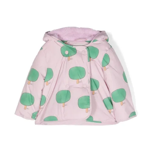Bobo Choses , Baby Green Tree Hooded Anorak ,Pink female, Sizes: