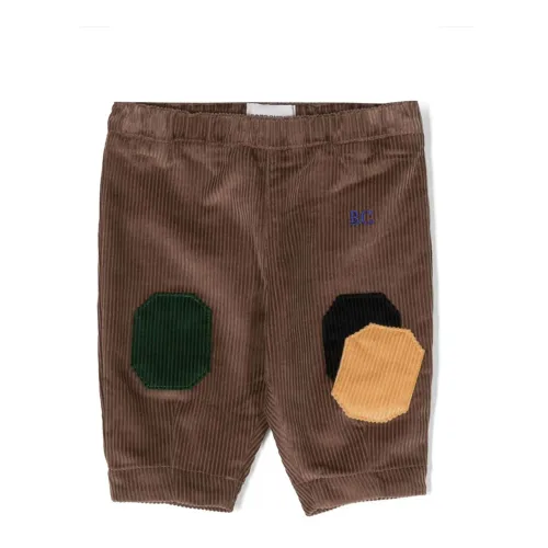 Bobo Choses , Brown Corduroy Block Color Pants ,Brown male, Sizes: