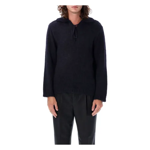 Bode , Alpine Pullover Knitwear Navy ,Blue male, Sizes: