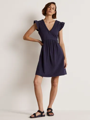 Boden Embroidered Dress - Navy - Female