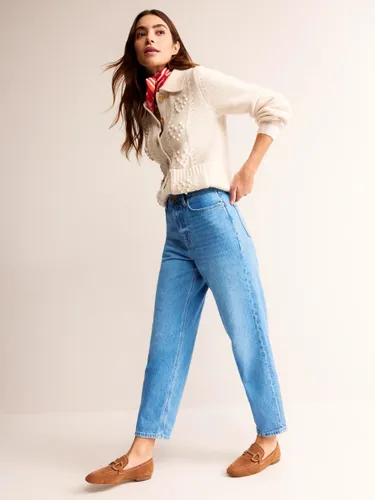 Boden High Rise Tapered Jeans, Mid Vintage - Mid Vintage - Female