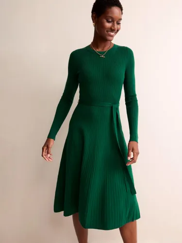 Boden Lola Rib Knit Midi Dress, Emerald Green - Emerald Green - Female