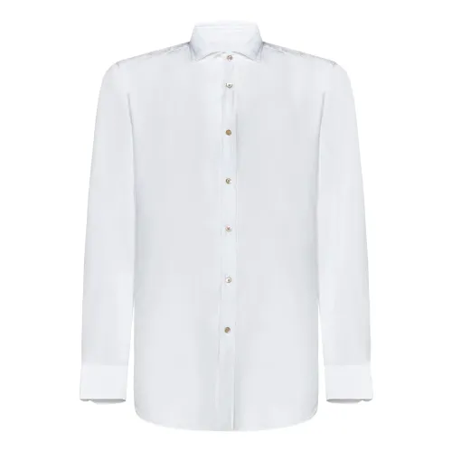 Boglioli , Mens Clothing Shirts White Ss24 ,White male, Sizes: