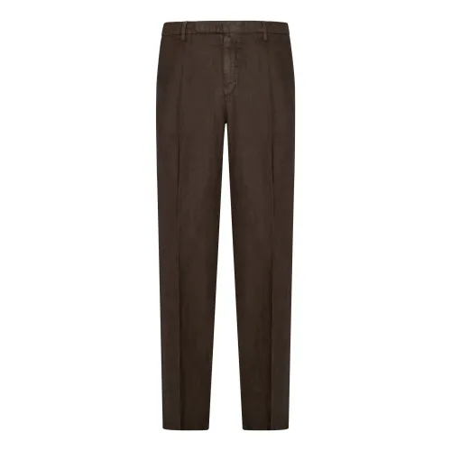 Boglioli , Mens Clothing Trousers Brown Ss24 ,Brown male, Sizes: