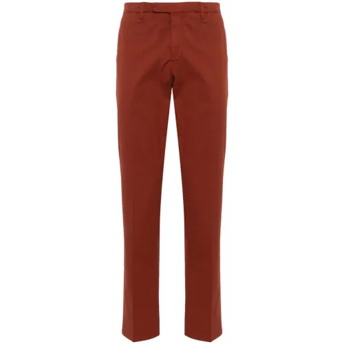 Boglioli , Red Cotton Trousers ,Red male, Sizes: