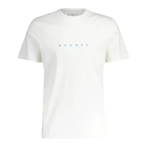 Bogner , Logo T-Shirt Ryan ,White male, Sizes: