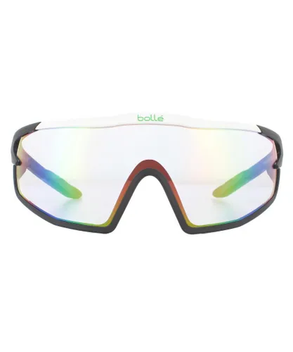 Bolle Mens Sunglasses B-Rock Pro 12630 Matte White Phantom Clear Green Photochromic - One