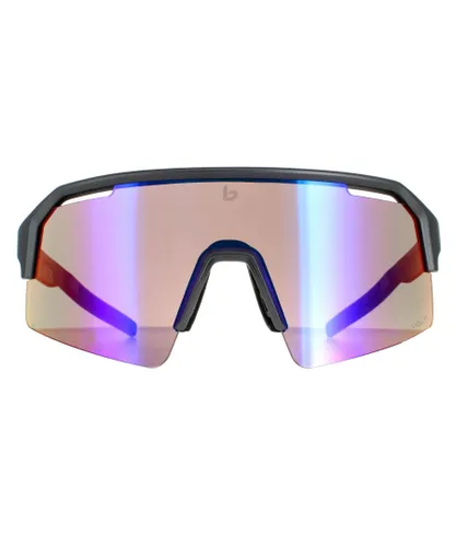Bolle Shield Unisex Matte Titanium Volt Ultraviolet C-Shifter Sunglasses - Grey - One Size