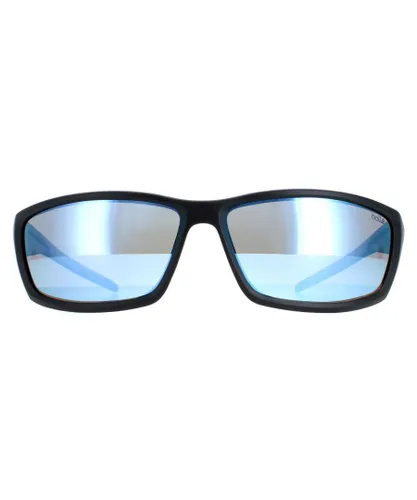 Bolle Unisex Sunglasses Cerber BS041003 Matte Black Sky Blue Polarized - One