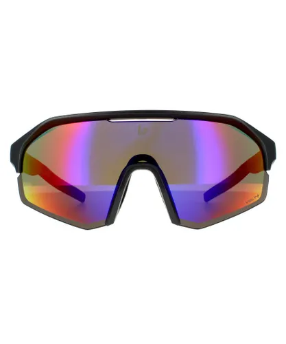 Bolle Wrap Mens Matte Titanium Volt+ Ultraviolet Polarized Sunglasses - Grey - One Size