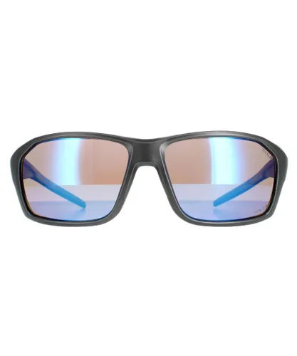 Bolle Wrap Unisex Matte Titanium Volt+ Offshore Polarized Fenix Sunglasses - Grey - One