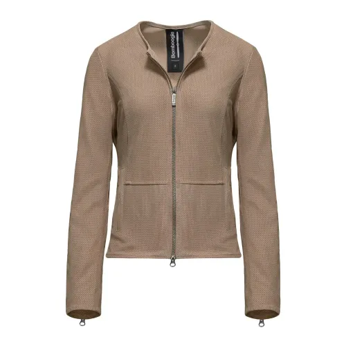 BomBoogie , Arya Leather Jacket ,Beige female, Sizes: