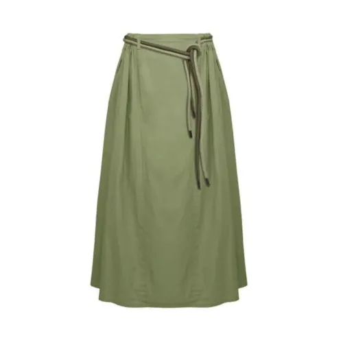 BomBoogie , Belted Skirt ,Green female, Sizes: