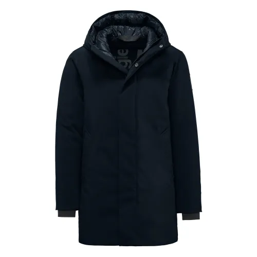 BomBoogie , Blue Winter Jacket with Large Hood ,Blue male, Sizes: