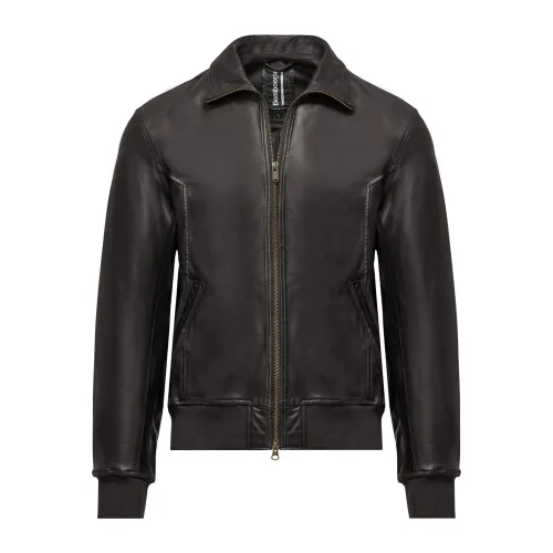 BomBoogie , Chel Leather Jacket ,Brown male, Sizes: