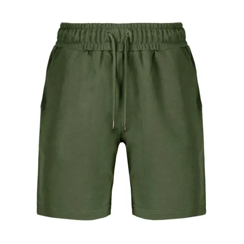 BomBoogie , Cotton Fleece Bermuda Shorts ,Green male, Sizes: