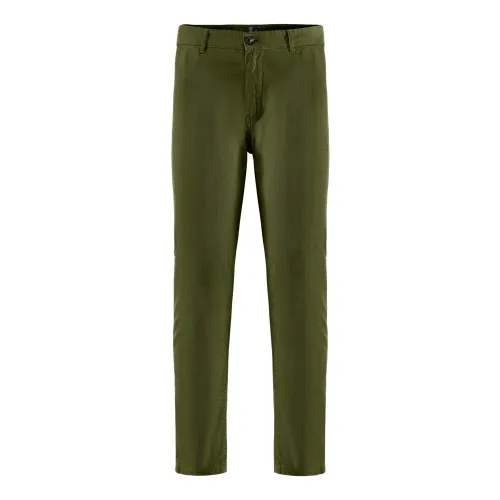 BomBoogie , Cotton Linen Blend Chino Pants ,Green male, Sizes:
