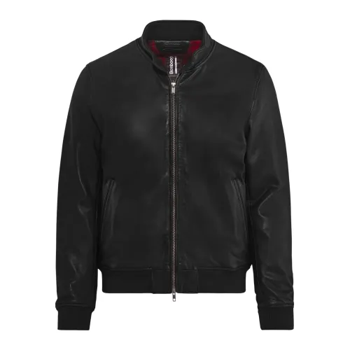 BomBoogie , Friz Leather Jacket ,Black male, Sizes:
