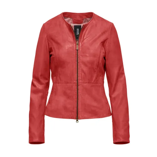 BomBoogie , Leather Jackets ,Red female, Sizes:
