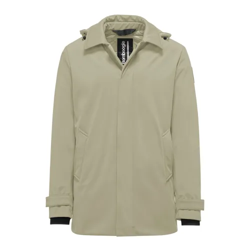 BomBoogie , Padded Parka with Material ,Beige male, Sizes: