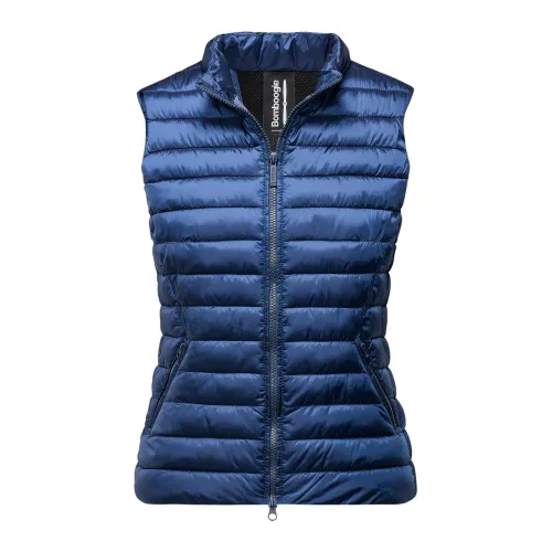 BomBoogie , Short Synthetic Padded Vest ,Blue female, Sizes: