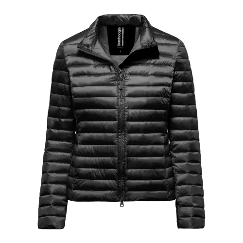 BomBoogie , Slim-fit Bright Nylon Jacket with Synthetic Padding ,Black female, Sizes: