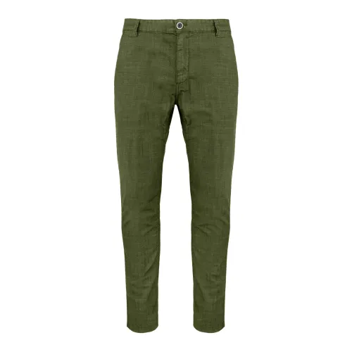 BomBoogie , Slim Fit Chino Pants ,Green male, Sizes: