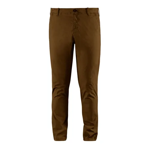 BomBoogie , Stretch Poplin Chino Pants ,Brown male, Sizes: