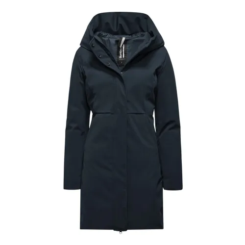 BomBoogie , Two Material Parka with Tailored Cut ,Blue female, Sizes: