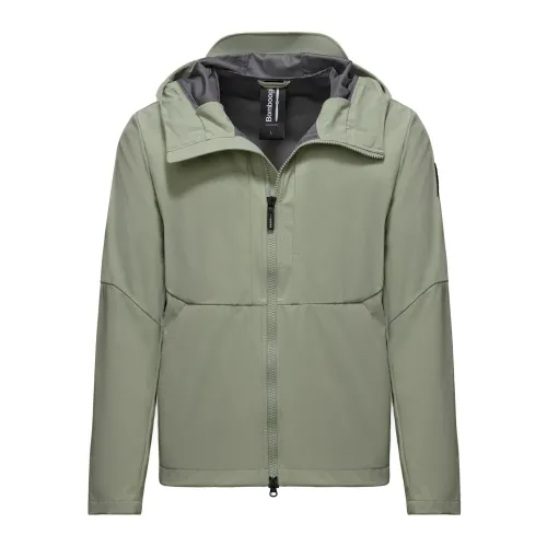 BomBoogie , Unlined Rain Jacket -Tokyo Techno Jacket ,Green male, Sizes: