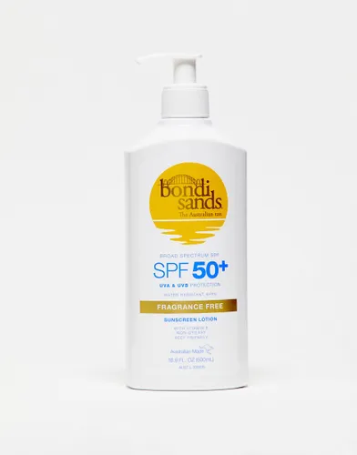 Bondi Sands SPF 50+ Fragrance Free Sunscreen Lotion Value Pump Pack 500ml-No colour