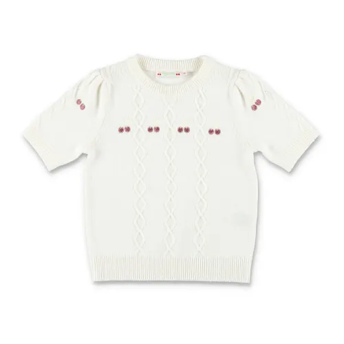 Bonpoint , Alphonza Sweater for Girls ,White female, Sizes: