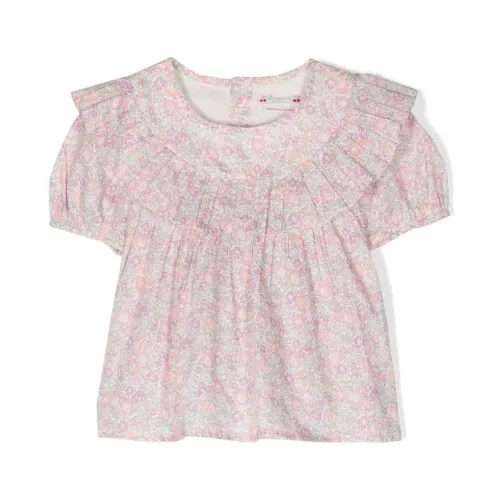 Bonpoint , Fosca Blouse Pink Floral Print ,Pink female, Sizes: