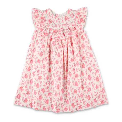 Bonpoint , Girl's Clothing Dress Raspberry Ss24 ,Multicolor female, Sizes:
