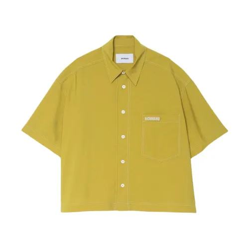 Bonsai , Short Sleeve Shirts ,Green male, Sizes: